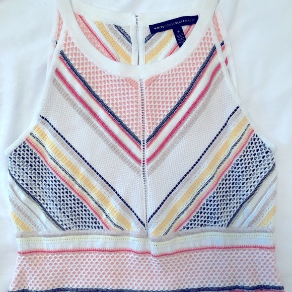 WHBM Stripe Sleeveless Sweater - Picture 4 of 4